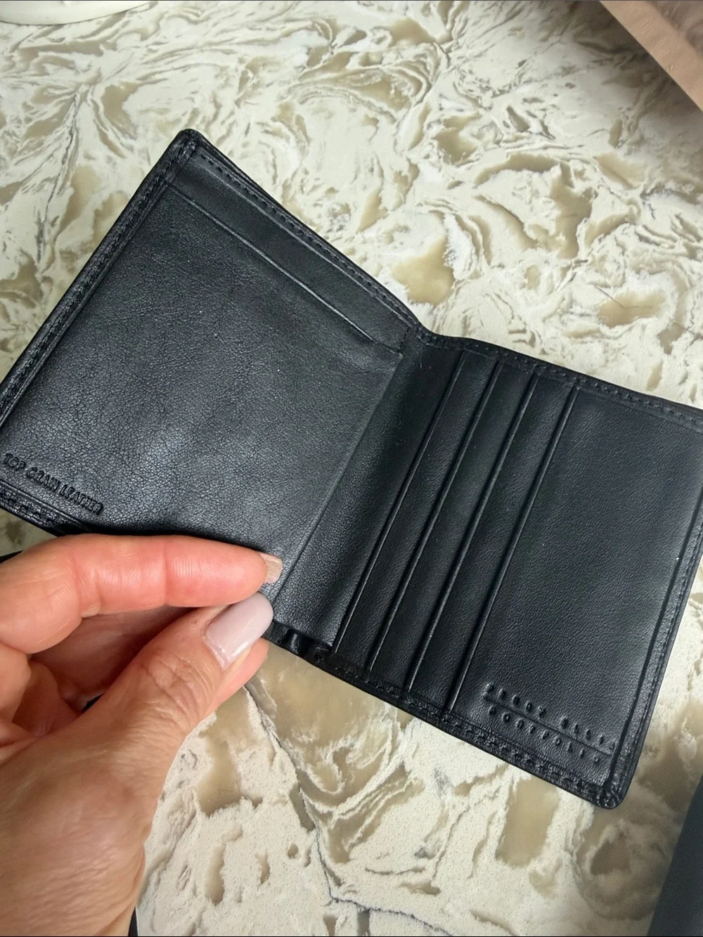 Men's Black Faux Leather Card Holder & Wallet Set – Sleek Organizer